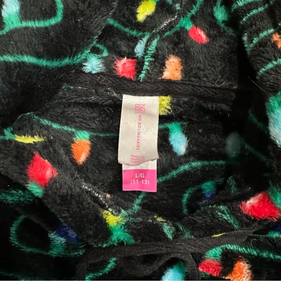 LIMITED TIME $5 ITEM!! No Boundaries Black Hoodie with Colorful Light Pattern - Picture 2 of 3